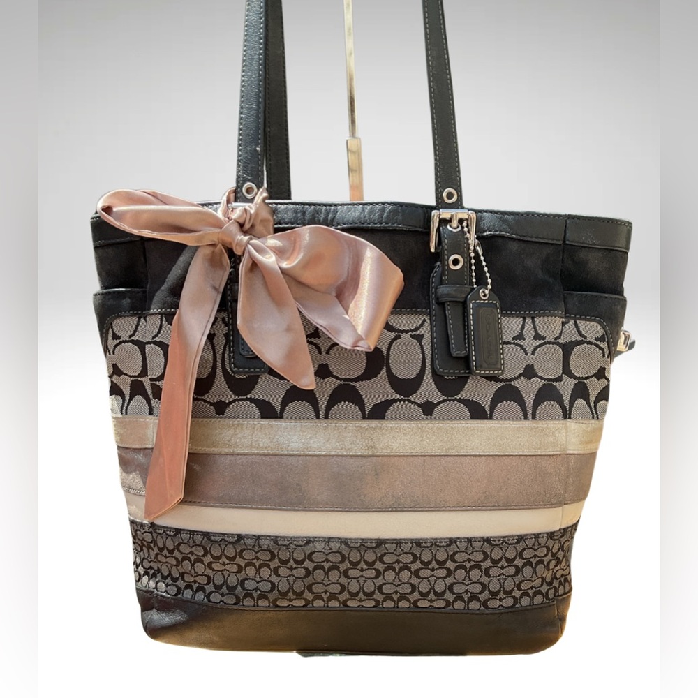 Coach Black and Brown Tote Bag